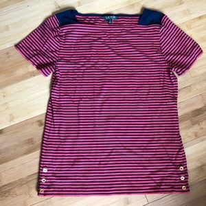 Lauren Ralph Lauren Striped Boatneck Tee